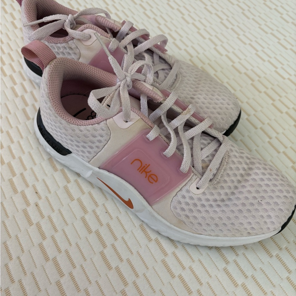 Nike Women's Pink and Orange Sneakers